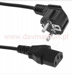 Kabel zasilający do komputera 1,5m