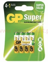 Bateria GP SUPER LR03 4+1 24A