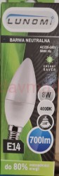 Żarówka Eko LED E14/ 8W neutralna