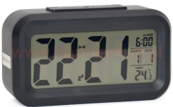 Budzik XONIX 510 czarny na baterie 3xAAA 14cm