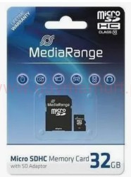 Karta micro SD mediarange 32gb adapter